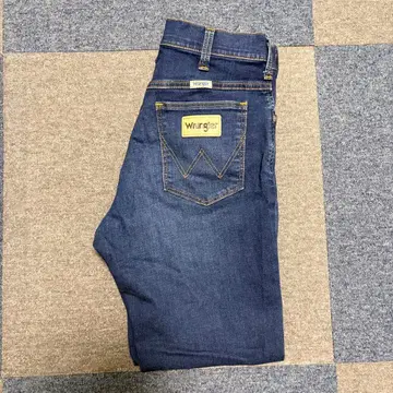 Wrangler 스트레이트 데님 팬츠 인디고 블루