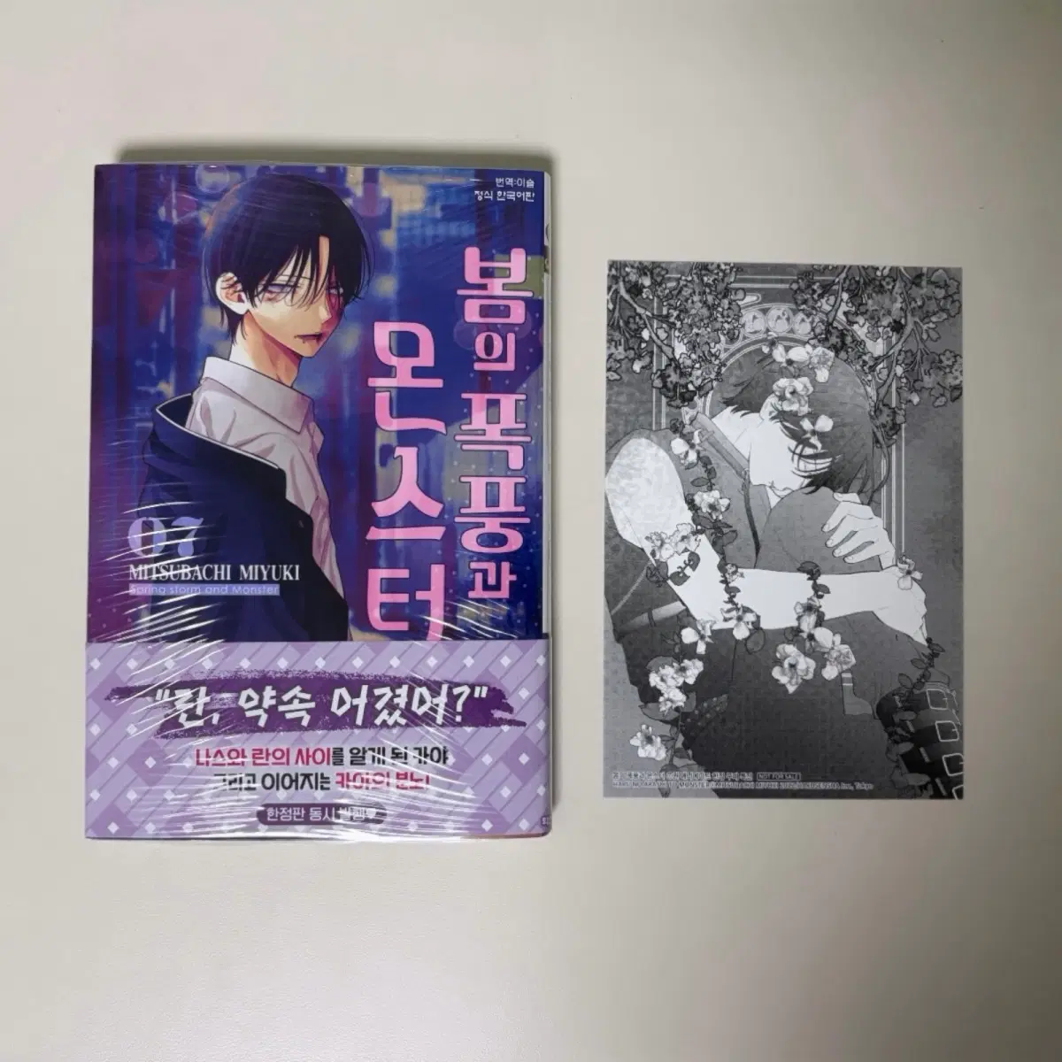 순정만화 봄폭몬 봄의폭풍과몬스터 7권 초판, 애니메이트 특전