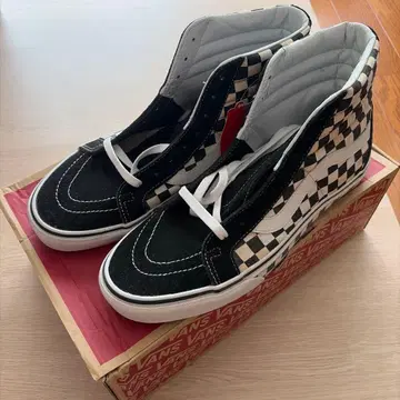 VANS Sk8-Hi 체커보드 블랙 화이트
