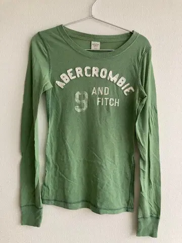 Abercrombie & Fitch 긴팔 티셔츠 그린 M