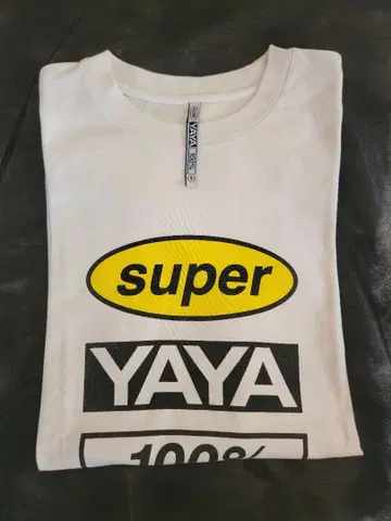 [ Super YAYA 100% T셔츠 화이트 사이즈 S ]
