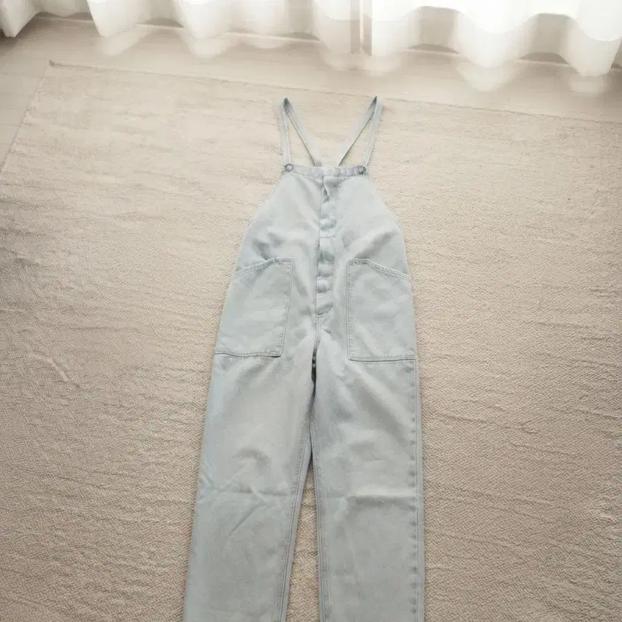 ZARA(자라) 라이트 블루 데님 점프슈트 (XS)]