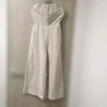 스트라이프 패턴 베어탑 올인원 베이지 와이드 셀렉샵