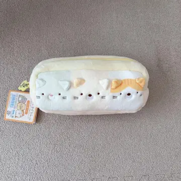스미코구라시 고양이 펜 파우치 봉제 인형 파우치