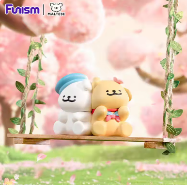 퍼니즘 벚꽃 몰티즈 리트리버 피규어