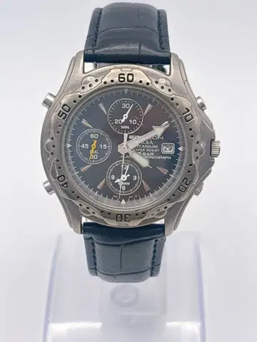 ALBA TITANIUM 크로노그래프 쿼츠 손목시계