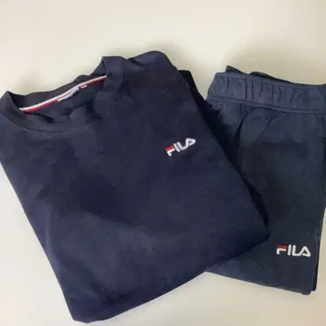 SALE FILA 남성용 맨투맨 세트 네이비 L 사이즈 세트