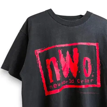 90s nWo WCW 프로레슬링 T셔츠 블랙 L L25