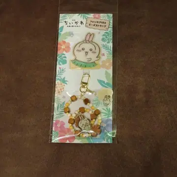 미개봉 새상품 영화 치이카와 인어섬의 비밀 폰탭 포함 비즈 스트랩 토끼