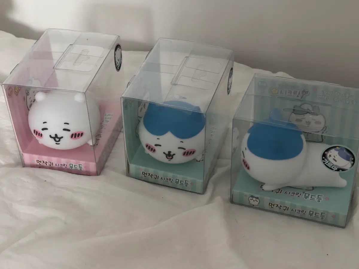 먼작귀 치이카와 하치와레 무드등 피규어