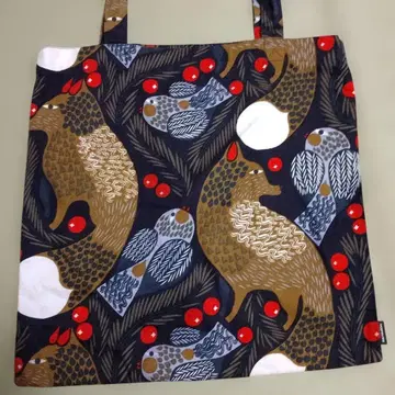 marimekko 마리메꼬 토트백 여우 패턴