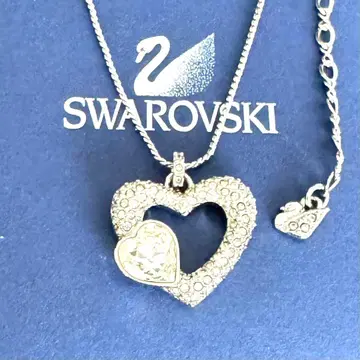Swarovski 스와로브스키 목걸이 오픈 하트 파베 크리스탈