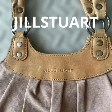 JILLSTUART 핸드백 핑크 캔버스 가죽
