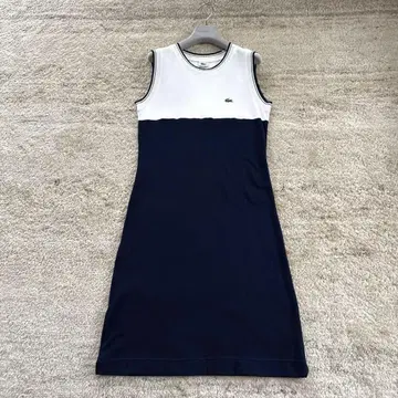 [ LACOSTE ] 라코스테 민소매 원피스 42 바이컬러