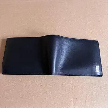 dunhill 던힐 이단 접이식 지갑 블랙 가죽 남성용 중