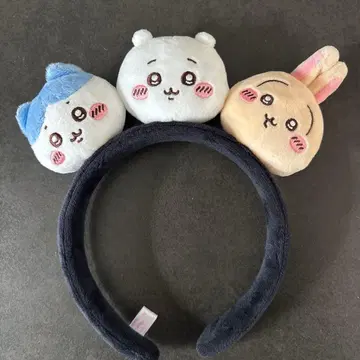 치이카와(먼작귀) 하치와레 토끼 봉제 인형 머리띠