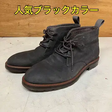 천연 가죽 처카 부츠 남성용 7M C39172 가죽 블랙 (에-55S)