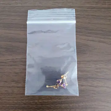 18K 자수정 귀걸이