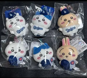 정품 치이카와 MLB 다저스 컵스 마스코트 전 6종 세트