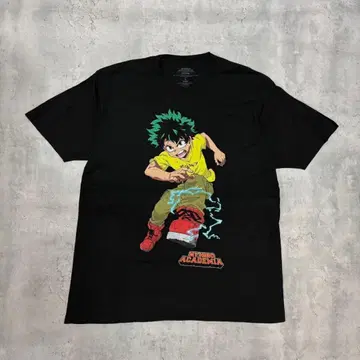 나의 히어로 아카데미아 티셔츠 애니메이션 티셔츠 블랙