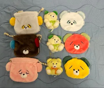 2 쿠즈미짱 묶음 판매 세트 판매 파우치 봉제 인형 키링 복조리