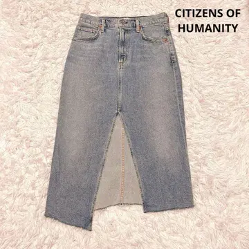 CITIZENS OF HUMANITY 데님 스커트 아지메 슬릿