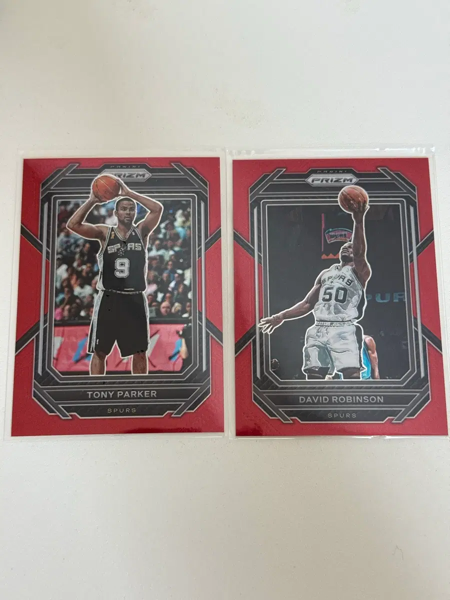 파니니 nba 프리즘 농구카드 토니파커, 데이비드로빈슨