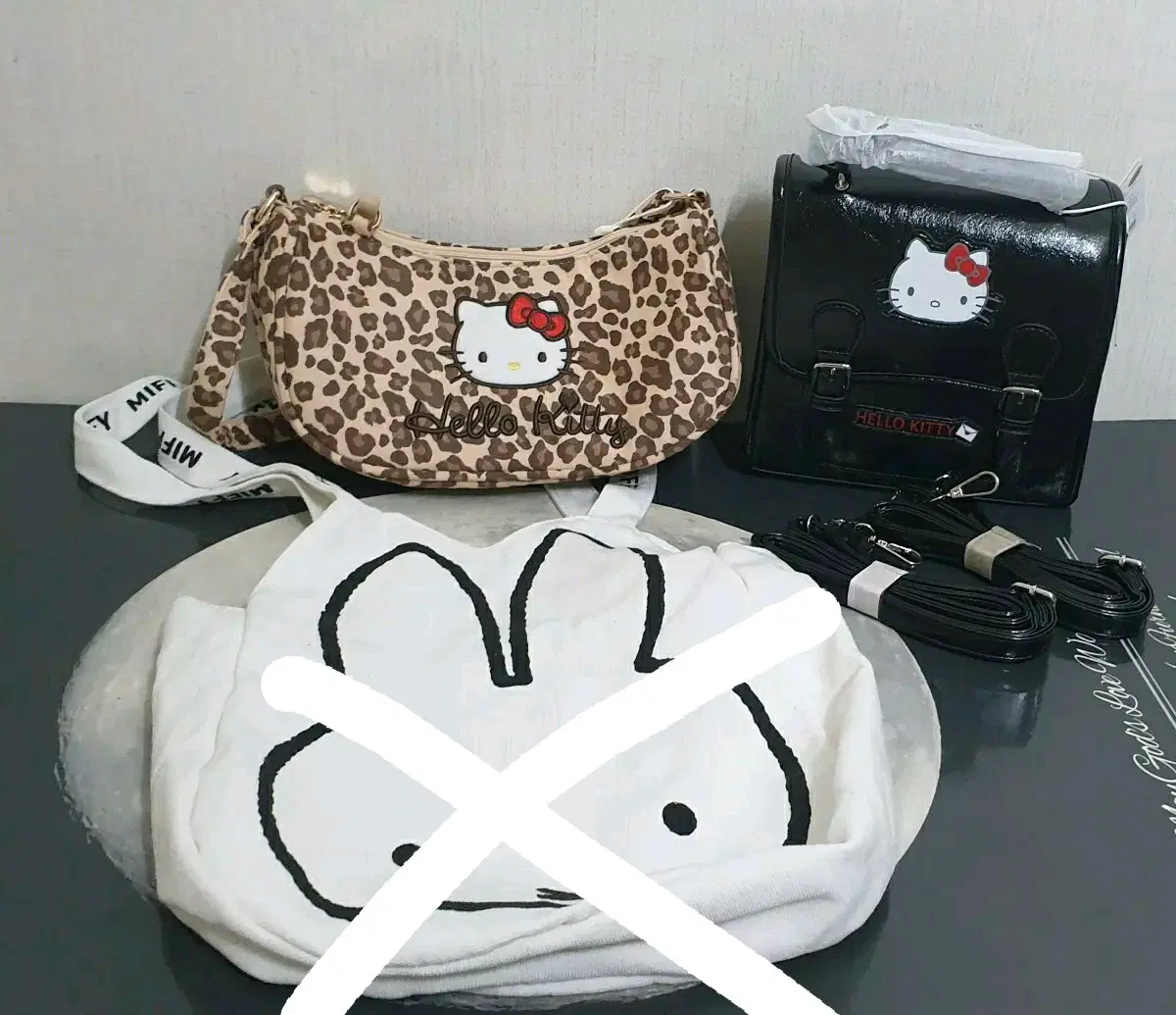 키티,미피 가방