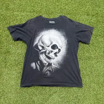 855 Marvel Ghost Rider Skull Black L Tee