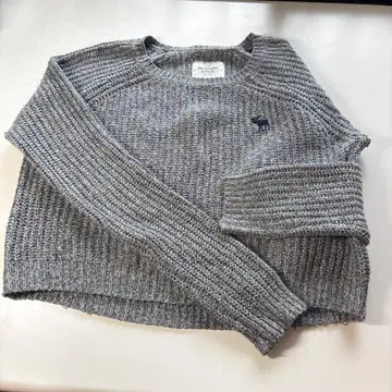 Abercrombie & Fitch 아바클로 니트 스웨터 그레이 S