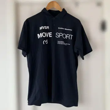 DESCENTE MOVE SPORT 피케 셔츠 네이비
