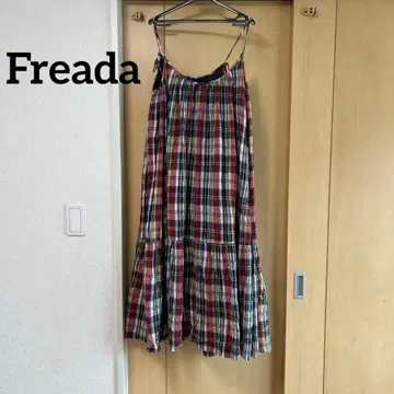 Freada 프리다 체크 원피스 프릭스스토어 인도산