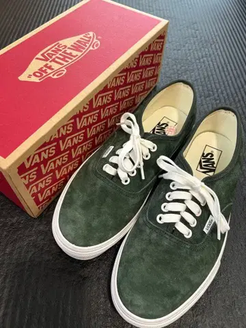 VANS 오센틱 피그 스웨이드 론 헤르만 27.5 그린