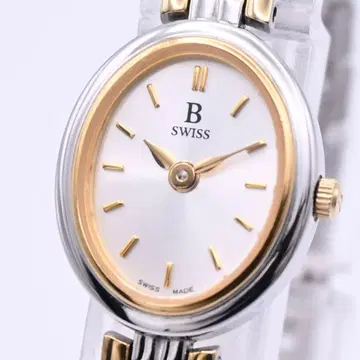 B SWISS by BUCHERER 여성용 손목시계 콤비 새상품 배터리