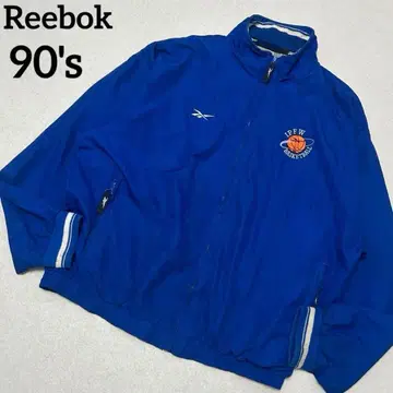 [ 레어 ] Reebok 90's 자수 원 포인트 나일론 자켓 농구