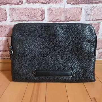 [ 새상품급 ] HUGO BOSS 주름 가죽 클러치백 세컨드 백