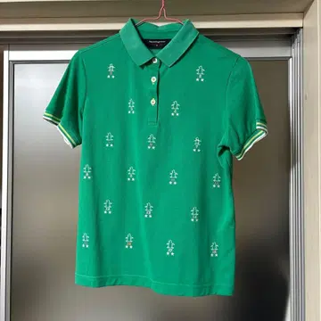 Munsingwear 여성용 골프 피케 셔츠 그린 M
