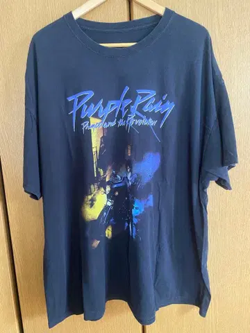 Prince Purple Rain 밴딩 T셔츠 3XL 퍼플 레인