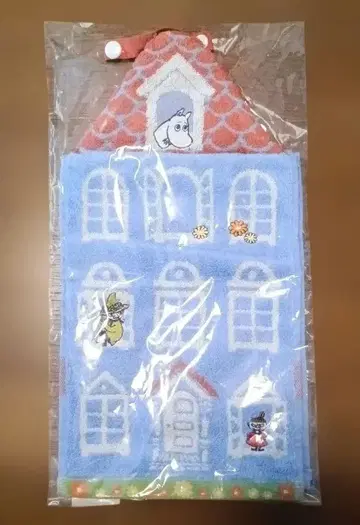 새상품 MOOMIN 무민 집 앞에서 집합 드레스 타월