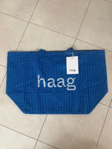 [한국 한정판! 택 포함 미사용 새상품] haag 토트백