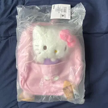 헬로키티 Hello Kitty 봉제 인형 포함 백팩 핑크 백