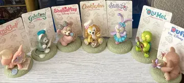 디즈니씨 한정판 더피 프렌즈 피규어 전 7종 컴프 Duffy