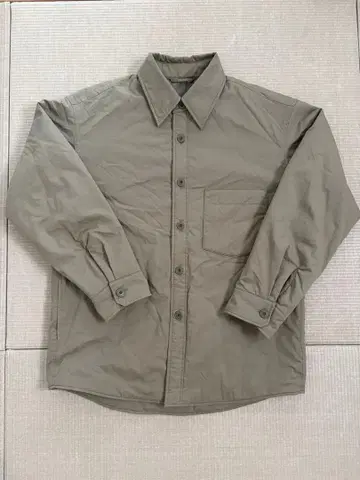 [ 새상품급 ] UNIQLO U 충전솜 셔츠 자켓 카키 베이지