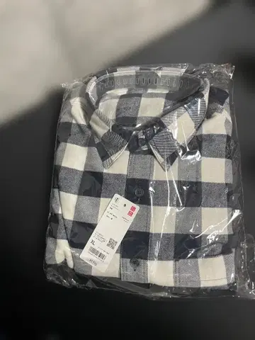 UNIQLO 플란넬 체크 셔츠 긴팔 XL