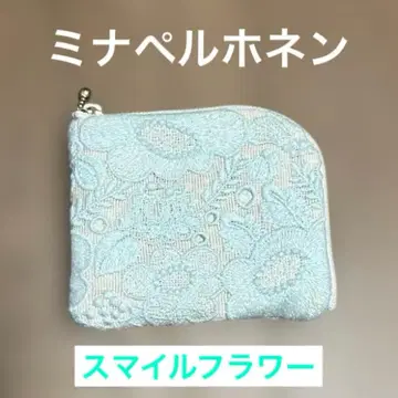 [ 미사용에 가까움 ] 미나 페르호넨 스마일 플라워 핑크 베이지 x 민트