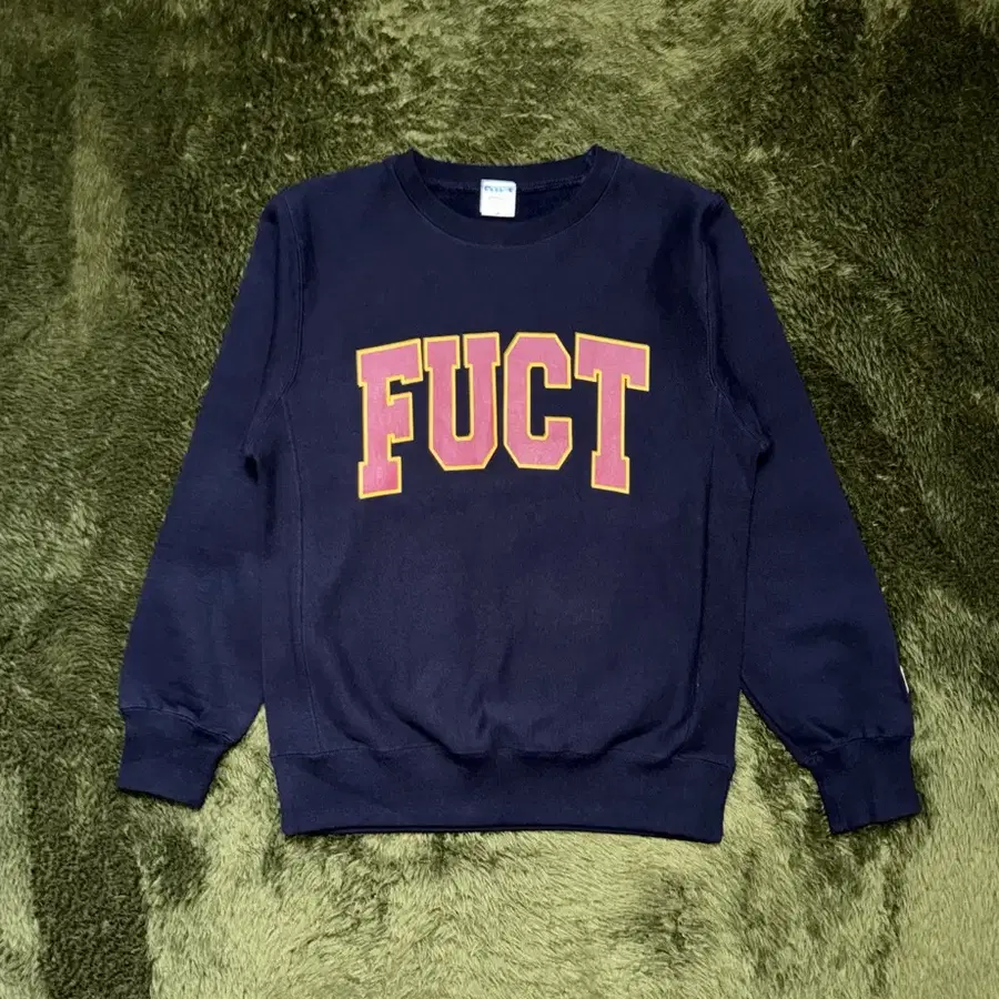 [M] Fuct SSDD 퍽트 아카데미 로고 스웻셔츠 네이비