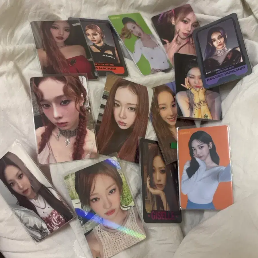 에스파 포카 포토카드 닝닝 지젤 카리나 윈터