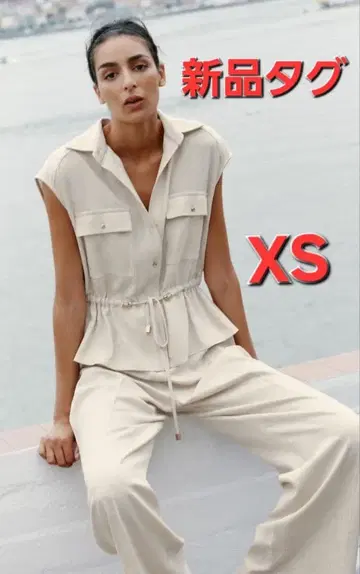 ZARA 린넨 살로펫 점프수트 올인원