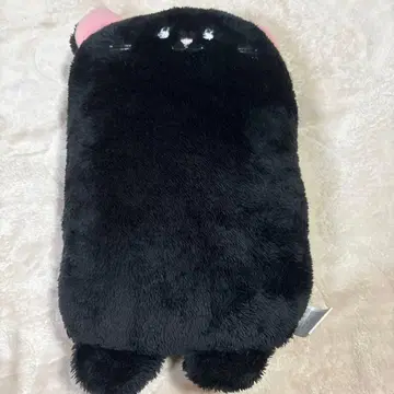 다이소 검은 고양이 봉제 인형 쿠션
