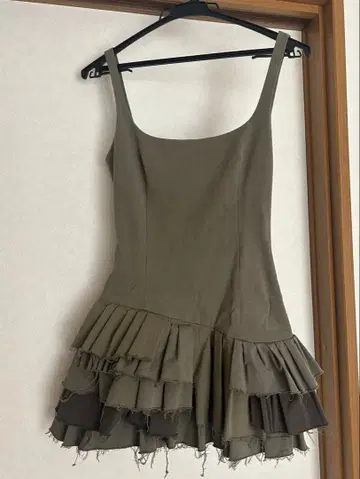 ZARA 미니 원피스 카키